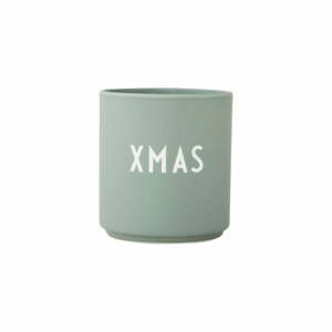 Zelený hrnček z imitácie porcelánu Design Letters Favourite, 0,25 l