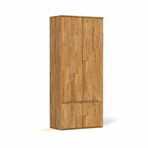 Šatníková skriňa z dubového dreva 90x206 cm Vento 2 - The Beds