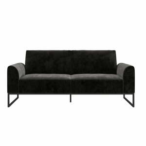 Čierna rozkladacia pohovka 217 cm Adley - CosmoLiving by Cosmopolitan