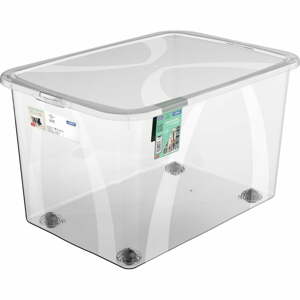 Plastový úložný box s vekom 50 l Lona - Rotho