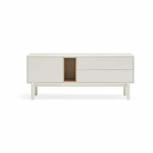 Krémovobiely TV stolík 140x56x40 cm Corvo – Teulat