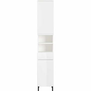 Biela vysoká kúpeľňová skrinka 34x190 cm Salinas - Germania