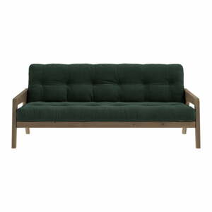 Zelená menčestrová rozkladacia pohovka 204 cm Grab - Karup Design
