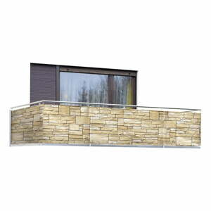Béžová balkónová zástena 500x85 cm - Maximex