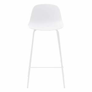 Biela plastová barová stolička (výška sedadla 67,5 cm) Whitby – Unique Furniture