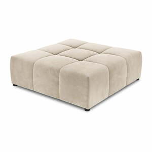 Béžový zamatový modul pohovky Rome Velvet - Cosmopolitan Design