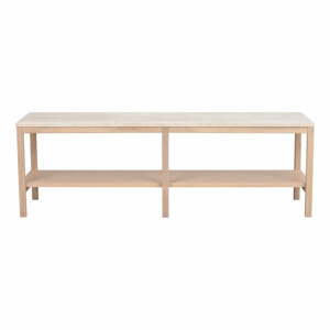 Biely konzolový stolík s doskou z kameňa 140x40 cm Orwel - Rowico