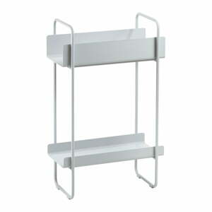 Svetlosivý kovový konzolový stolík 24x48 cm A-Console - Zone