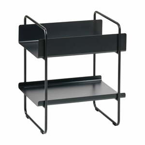 Čierny kovový konzolový stolík 36x48 cm A-Console - Zone