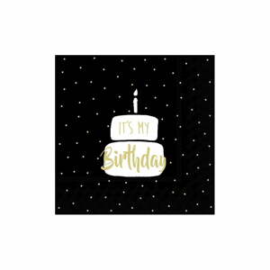 Papierové obrúsky v súprave 20 ks It's My Birthday - IHR