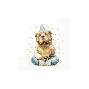Papierové obrúsky v súprave 20 ks Happy Teddy - IHR