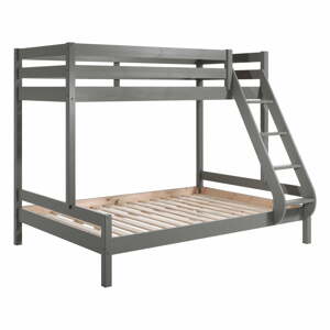 Sivá poschodová detská posteľ 140x200/90x200 cm Pino - Vipack