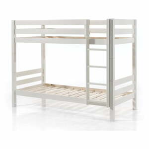 Biela poschodová detská posteľ 90x200 cm Pino – Vipack