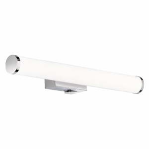 LED nástenné svietidlo v lesklej striebornej farbe (dĺžka 40 cm) Mattimo - Trio