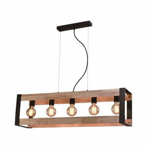 Čierne závesné svietidlo 20x90 cm Varna - Candellux Lighting