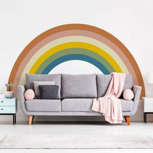 Detská samolepka na stenu 158x87 cm Pastel Rainbow - Ambiance
