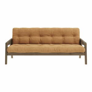 Horčicová rozkladacia pohovka 190 cm Grab Carob – Karup Design