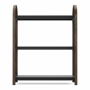 Čierny prírodný regál v dekore orecha 72x90 cm Bellwood - Umbra