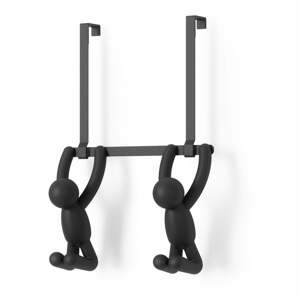 Čierny plastový vešiak na dvere 22 cm Buddy - Umbra