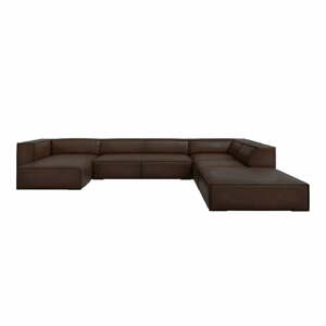 Tmavohnedá kožená rohová pohovka (pravý roh) Madame - Windsor & Co Sofas