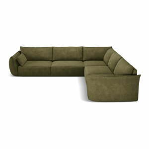Zelená rohová pohovka (variabilná) Vanda - Mazzini Sofas