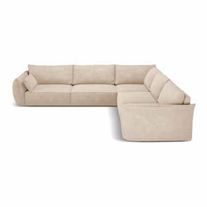 Béžová rohová pohovka (variabilná) Vanda - Mazzini Sofas