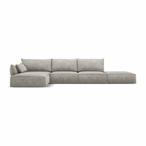 Svetlosivá rohová pohovka (ľavý roh) Vanda - Mazzini Sofas