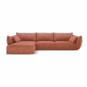 Červená rohová pohovka (ľavý roh) Vanda - Mazzini Sofas