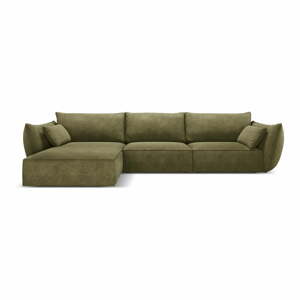 Zelená rohová pohovka (ľavý roh) Vanda - Mazzini Sofas
