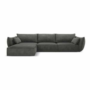 Sivá rohová pohovka (ľavý roh) Vanda - Mazzini Sofas