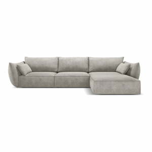 Svetlosivá rohová pohovka (pravý roh) Vanda - Mazzini Sofas