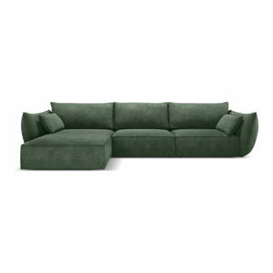 Tmavozelená rohová pohovka (ľavý roh) Vanda - Mazzini Sofas