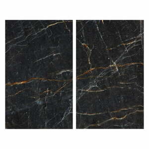 Kryty na sporák z tvrdeného skla v súprave 2 ks 52x30 cm Marble - Allstar