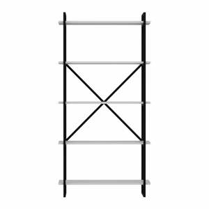 Čierno-biely regál 90x180 cm Elston - Kalune Design