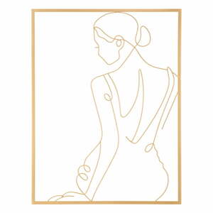 Kovová nástenná dekorácia 60x80 cm Gold Woman - Mauro Ferretti