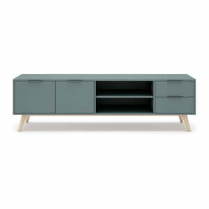 TV stolík sivozelený 180x53x40 cm Pisco – Marckeric