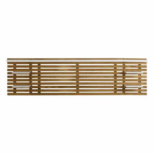 Biele/prírodné čelo postele z borovicového dreva 240x62 cm Nidra - Marckeric