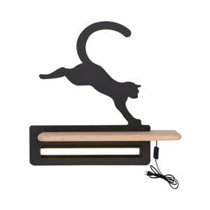 Čierne detské svietidlo Cat - Candellux Lighting