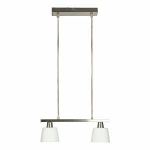 Biele stropné svietidlo so skleneným tienidlom 40x11 cm Hybryda - Candellux Lighting