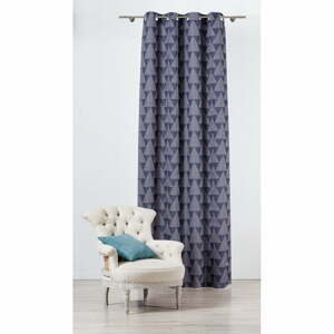 Modro-sivý záves 130x260 cm Zatapa - Mendola Fabrics