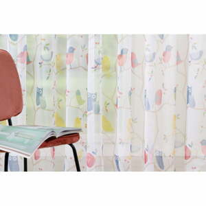 Detská záclona 140x245 cm Owl - Mendola Fabrics