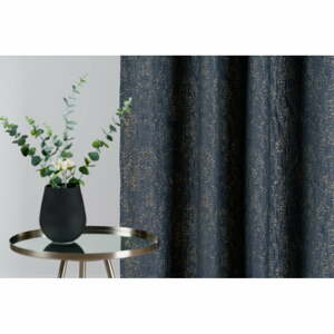 Tmavomodro-sivý záves 135x280 cm Wayland – Mendola Fabrics