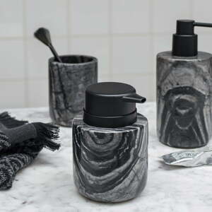 Čierny mramorový dávkovač mydla 0.2 l Marble – Mette Ditmer Denmark