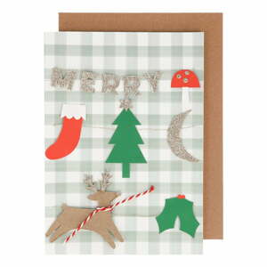 Vianočné prianie Merry Christmas - Meri Meri