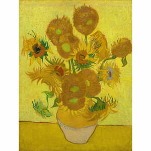 Obraz - 50x70 cm reprodukcia Sunflowers, Vincent van Gogh – Fedkolor