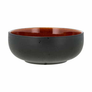 Čierno-oranžová misa z kameniny ø 18 cm – Bitz