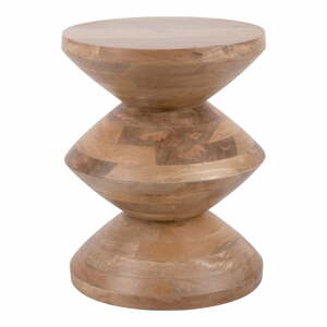 Okrúhly odkladací stolík z mangového dreva ø 35 cm Totem – Leitmotiv
