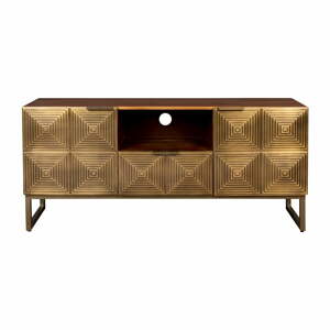 TV stolík z mangového dreva v zlatej farbe 40x60 cm Volan – Dutchbone