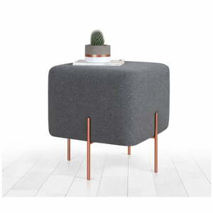 Tmavosivý taburet Copper – Artie