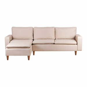 Béžová rohová pohovka (ľavý roh) Lungo – Balcab Home